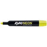 Expo Neon Yellow Dry Erase Marker, Bullet Tip  Expo Dry Erase Markers