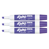 Expo Purple Dry Erase Markers Chisel Tip Pack of 3  Expo Dry Erase Markers