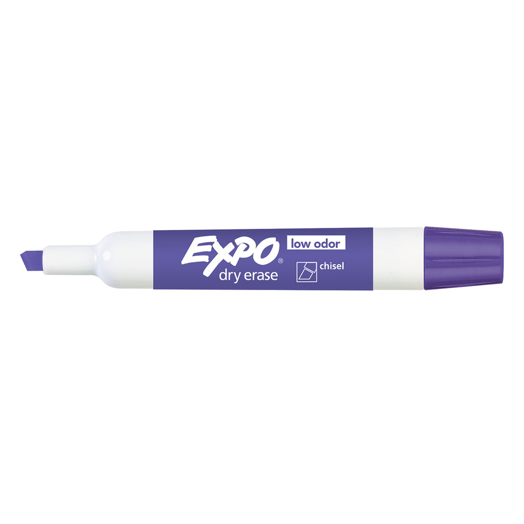 Expo Dry Erase Purple Low Odor Chisel Tip Marker  Expo Dry Erase Markers