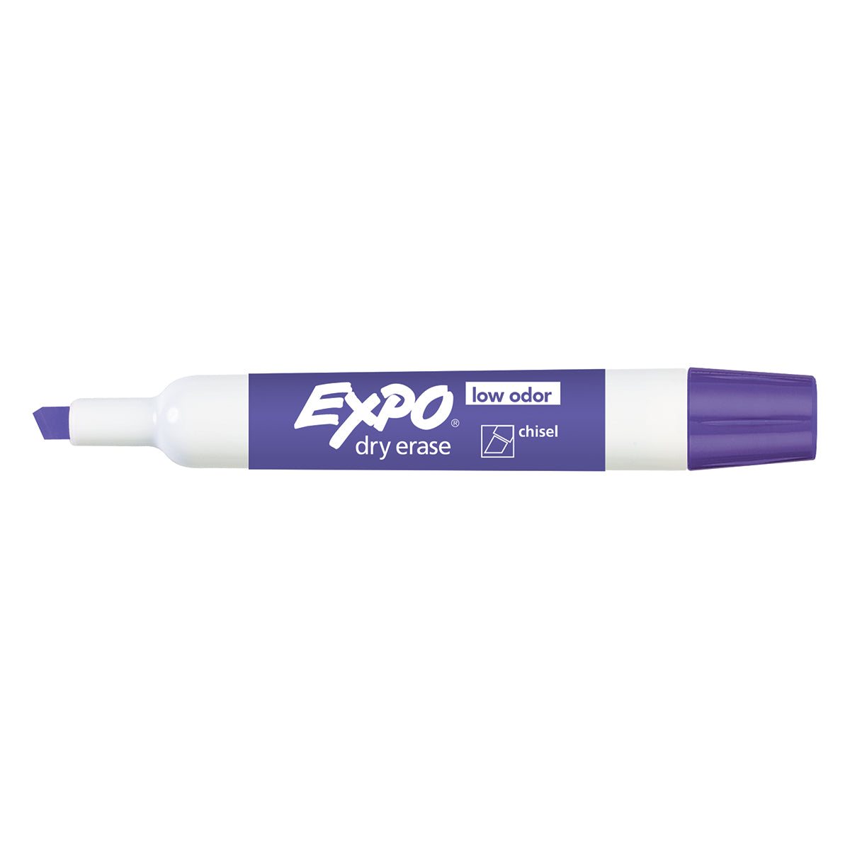 Expo Purple Dry Erase Markers Chisel Tip Pack of 6  Expo Dry Erase Markers