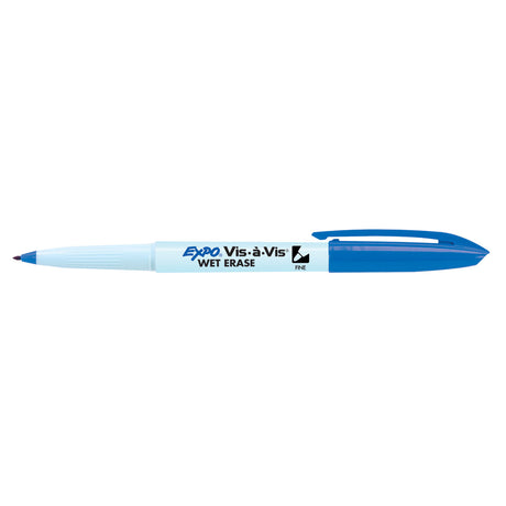 Expo Vis A Vis Blue Wet Erase Markers Fine Point  Expo Dry Erase Markers