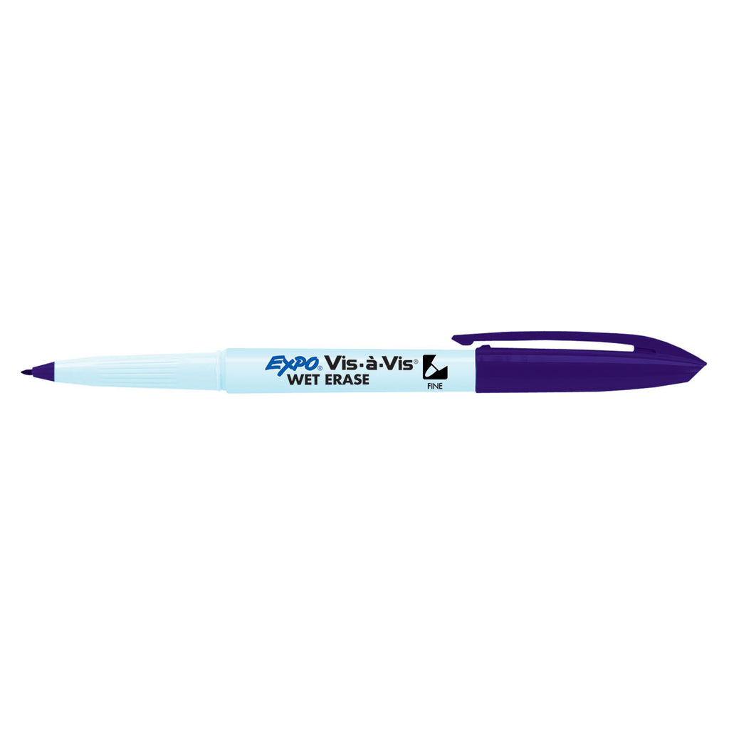Expo Vis A Vis Purple Wet Erase Marker Fine Point  Expo Dry Erase Markers