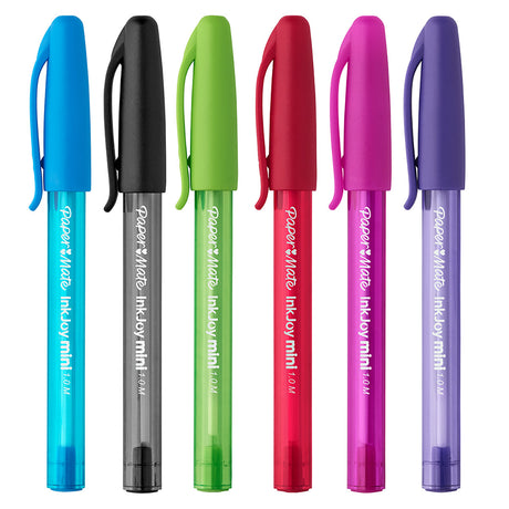 Paper Mate Inkjoy Mini Ballpoint Pens Pack of 6 Assorted Colors, Medium  Paper Mate Ballpoint Pen
