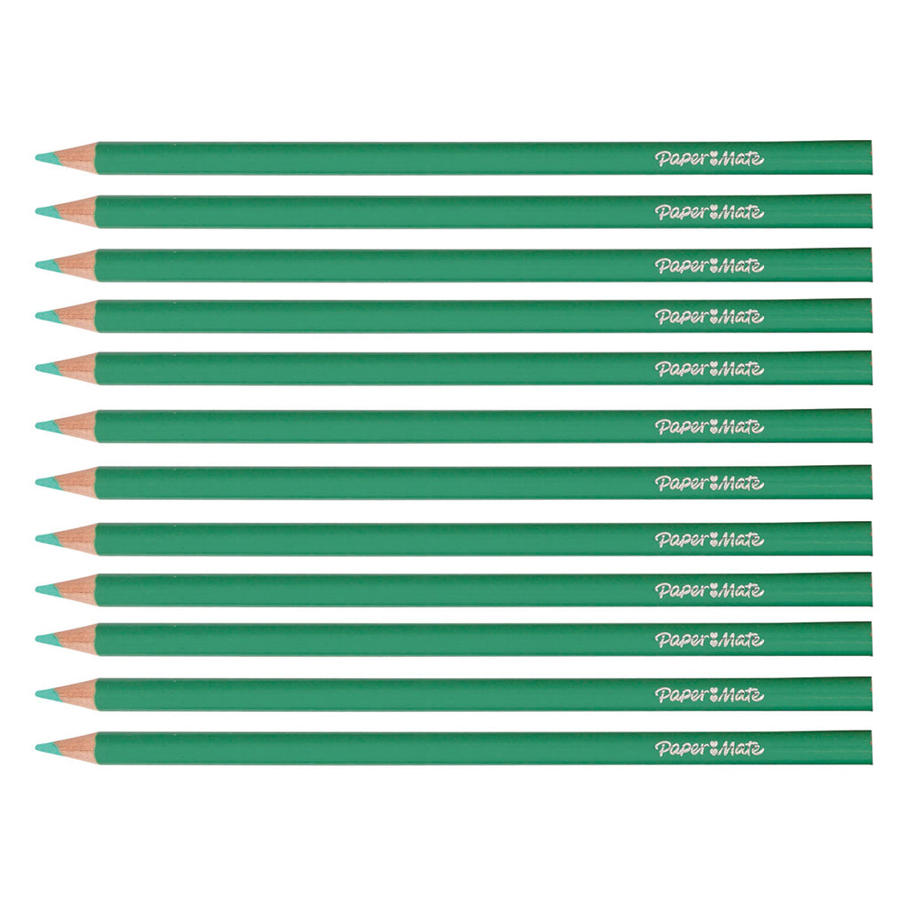 Paper Mate Jade Colored Pencils Pack of 12 (Writes Jade)