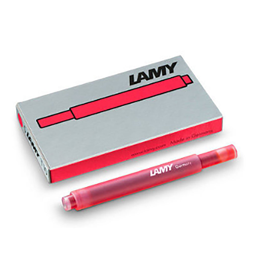 Lamy Neon Coral Ink Cartridges Pack of 5  Lamy Fountain Pen Ink Cartridges