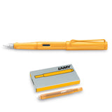 Lamy Safari Mango Candy Special Edition Fountain Pen Medium Nib + Mango Ink Cartridges  Lamy Fountain Pens