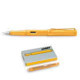 Lamy Safari Mango Candy Special Edition Fountain Pen Fine Nib + Mango Ink Cartridges  Lamy Fountain Pens