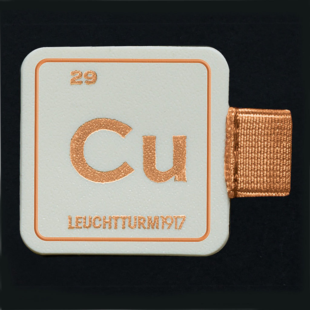Leuchtturm1917 Pen Loop Copper With Chemical Element Symbol Cu - Atomic Number 29  Leuchtturm1917 Pen Loop