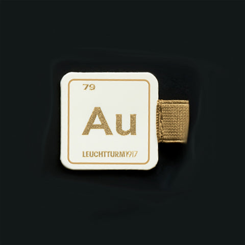 Leuchtturm1917 Pen Loop Gold With Chemical Element Symbol AU - Atomic Number 79  Leuchtturm1917 Pen Loop