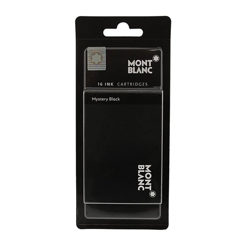 Montblanc Fountain Pen Cartridges Mystery Black Pack of 16