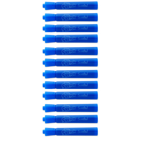 Mr. Sketch Blueberry Scented Markers Blue Color, Dozen Blueberry Smelling Markers  Mr Sketch Scented Markers