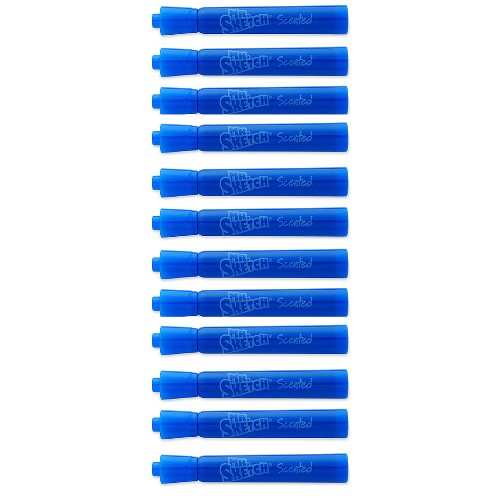 Mr. Sketch Blueberry Scented Markers Blue Color, Dozen Blueberry Smell