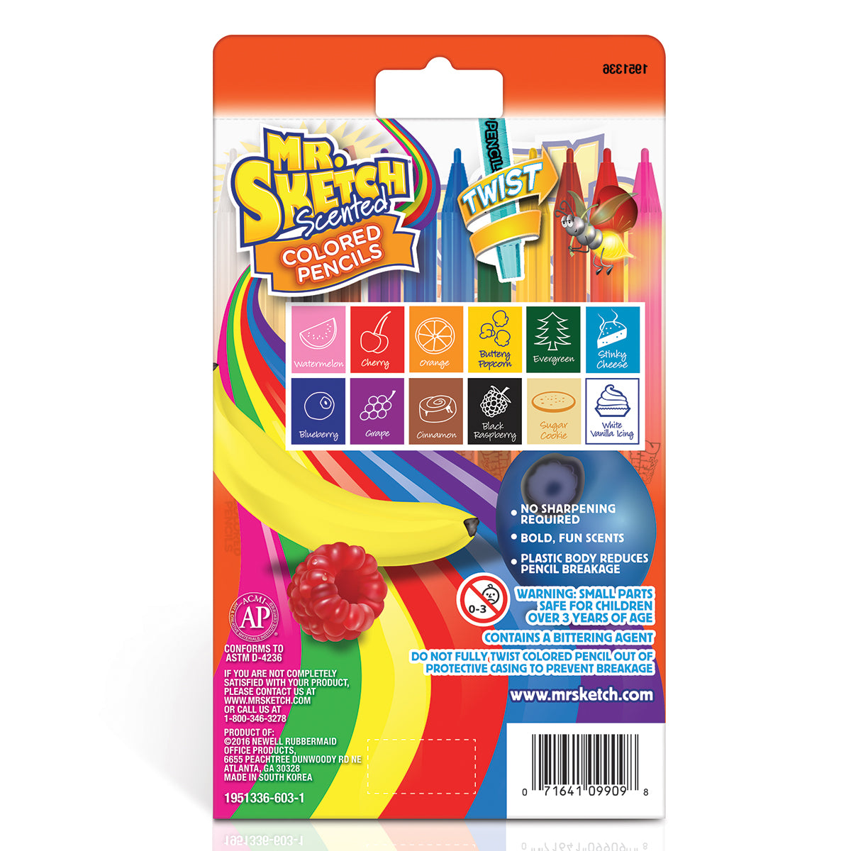 Mr Sketch Scented Pencils 12 Assorted Colors  Paper Mate Pencils