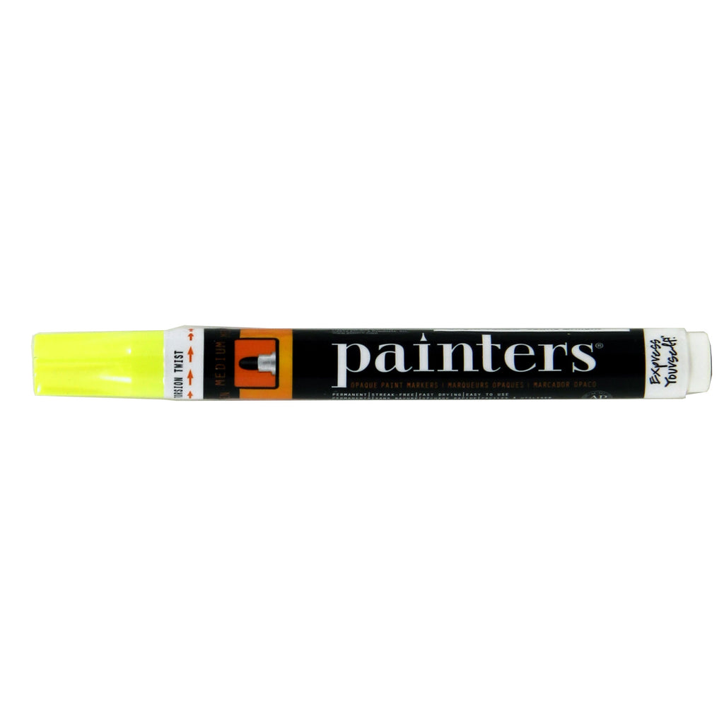 Painters Neon Bright Yellow Paint Marker, Medium