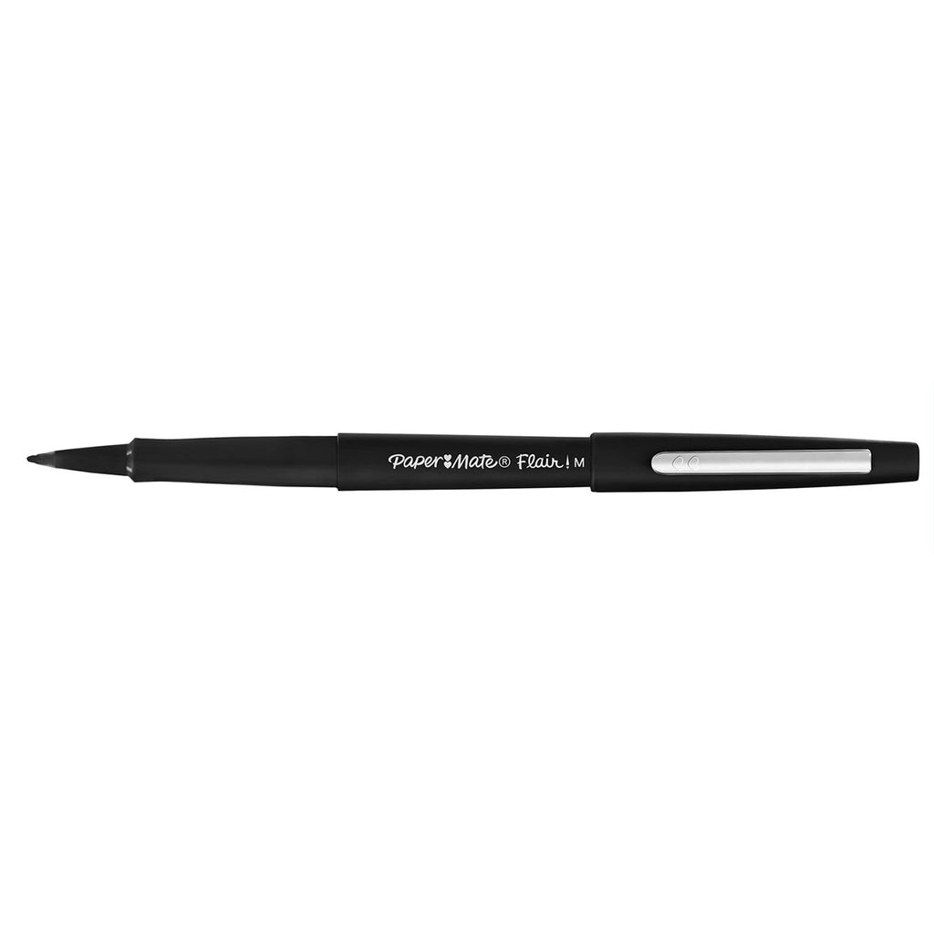 Paper Mate Flair Felt Pen, Ultra Fine Point, Black Ink, Dozen (8330152)