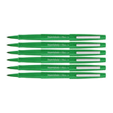 Paper Mate Flair Green Point Guard Felt Tip Pen Medium Pack of 6  Paper Mate Felt Tip Pen