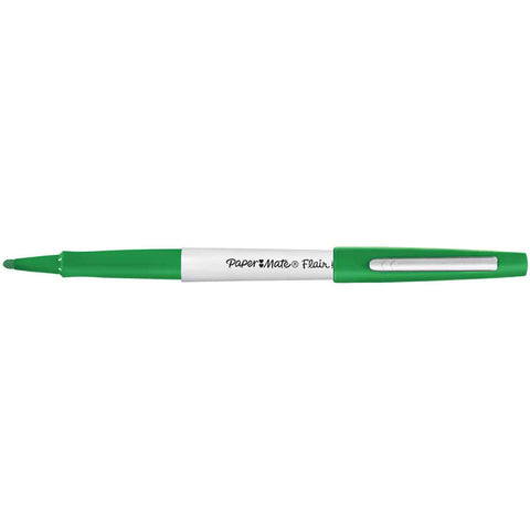 Paper Mate Flair Green Bold 1.2mm Tip Felt Tip Pen