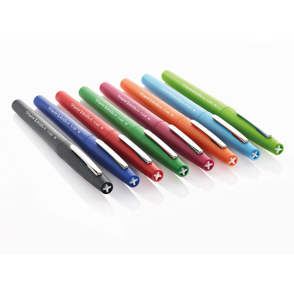 Paper Mate Flair Pack of 8 Assorted Color Felt Tip Pens  Paper Mate Felt Tip Pen