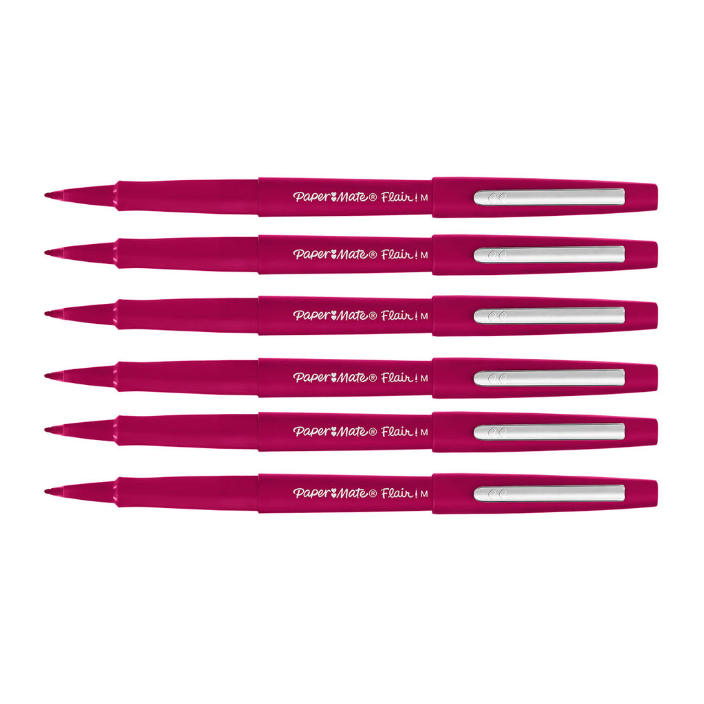 https://www.pensandpencils.net/cdn/shop/products/paper-mate-flair-pen-magenta-medium-6-pack_1024x1024.jpg?v=1568817345