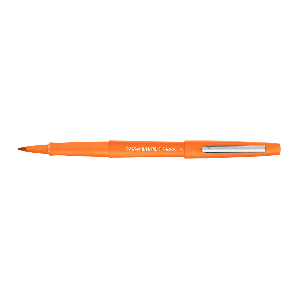 Paper Mate Flair Tangerine Orange Felt Tip Pen Medium Point Guard