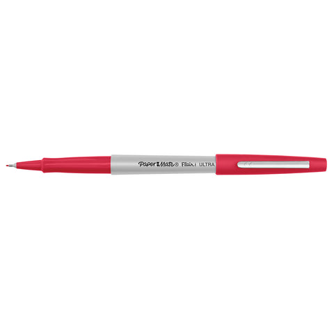 Paper Mate Flair Ultra Fine Red Felt Tip Pen, Ultra Fine