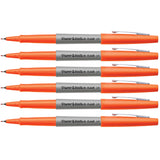 Paper Mate Flair Orange Ultra Fine Felt Tip Pens Pack of 6  Paper Mate Felt Tip Pen