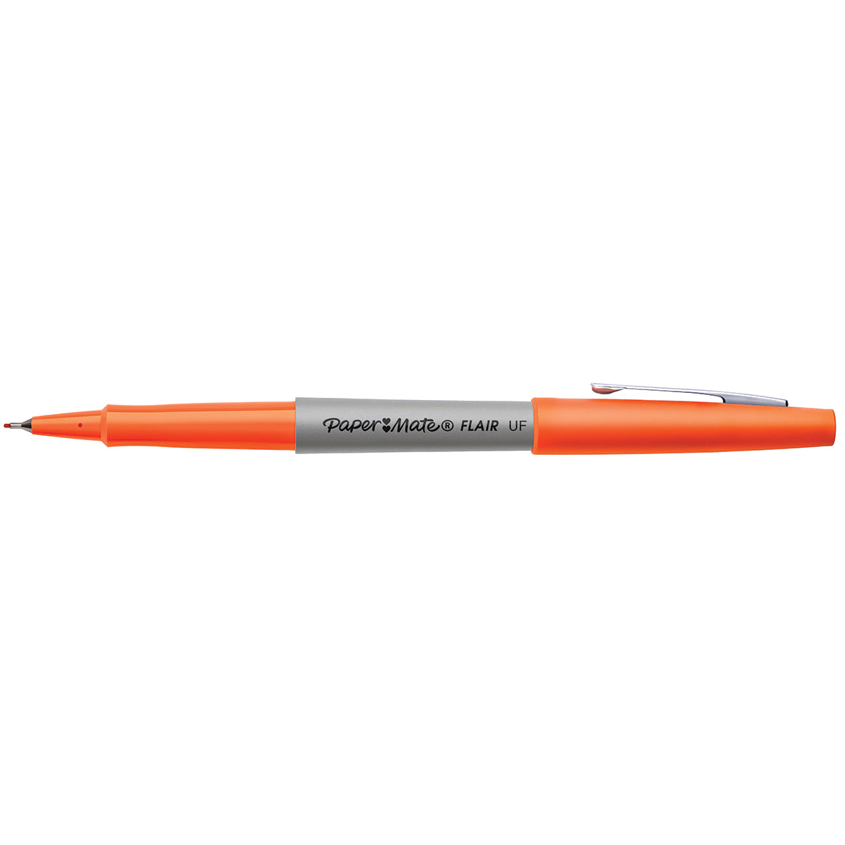 Paper Mate Flair Orange Felt Tip Pens Medium Point, Pack of 6