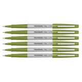 Paper Mate Flair Ultra Fine Olive Green Felt Tip Pens Pack of 6  Paper Mate Felt Tip Pen