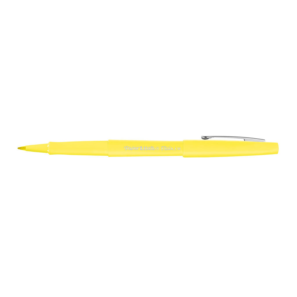 Paper Mate Flair Yellow Felt Tip Pen Point Guard 