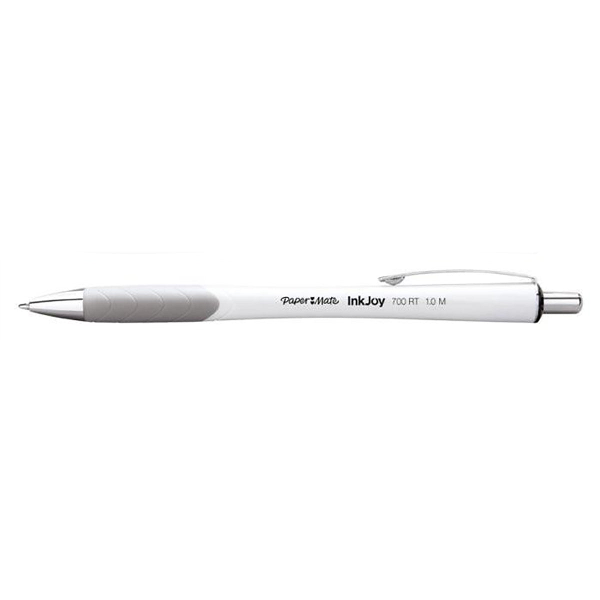 Paper Mate InkJoy 700 RT White Barrel Retractable Ballpoint Pen Medium Black Ink Comfort Grip Sold Individually  Paper Mate Ballpoint Pen