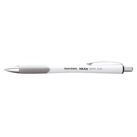 Paper Mate InkJoy 700 RT White Barrel Retractable Ballpoint Pen Medium Black Ink Comfort Grip Sold Individually  Paper Mate Ballpoint Pen