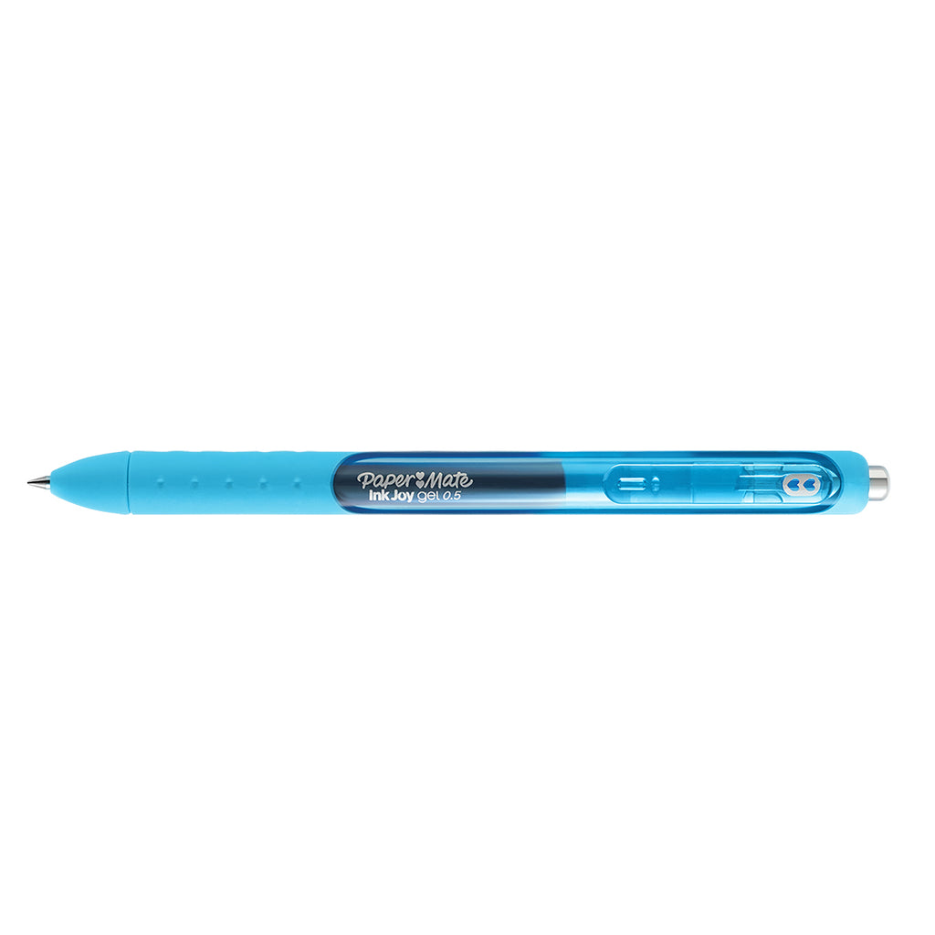 Paper Mate Inkjoy Gel Bright Blue Bliss Pen Fine 0.5mm Retractable