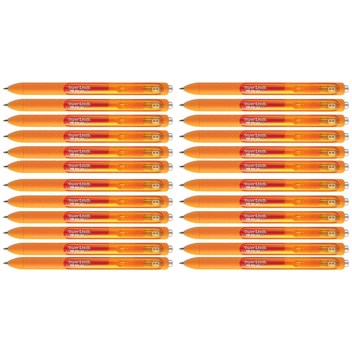 Paper Mate Inkjoy Gel Orange Medium Point 0.7 mm Bulk Pack of 24  Paper Mate Gel Ink Pens