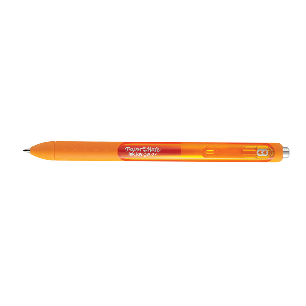 Paper Mate Inkjoy Gel Orange Medium Point 0.7 mm Retractable Gel Pen  Paper Mate Gel Ink Pens