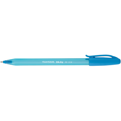 Paper Mate Inkjoy Turquoise 100ST Ballpoint Pen, Medium 1.0mm, Turquoise Ink  Paper Mate Ballpoint Pen