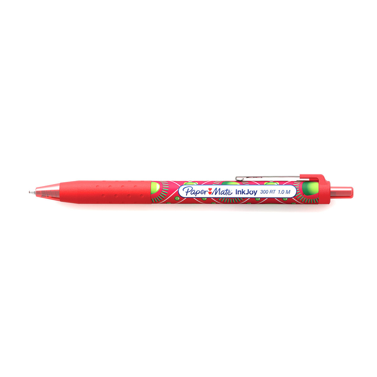 Paper Mate Inkjoy Candy Pop 300 RT Red Retractable Pen Medium 1.0 MM (Red Ink)  Paper Mate Ballpoint Pen