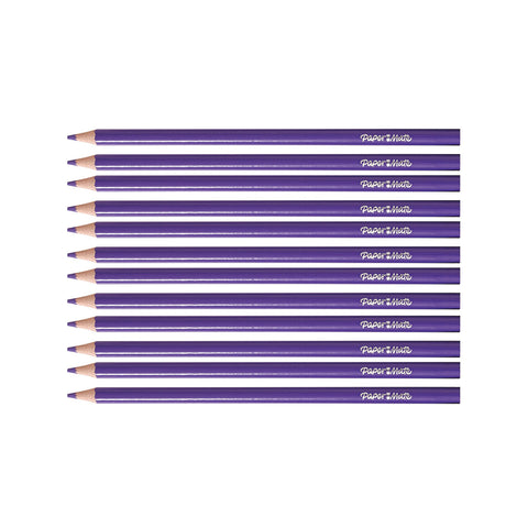 Paper Mate Colored Pencils Purple Pack of 12 (Writes Purple)  Paper Mate Pencils