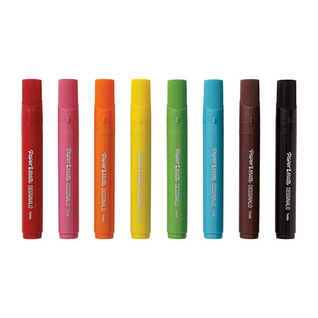 Papermate Coloring Markers, Wide Tip, Set of 8 Colors  Paper Mate Markers