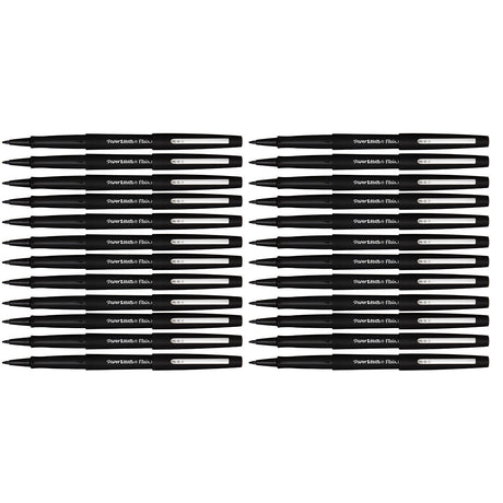 Papermate Flair Black Felt Tip Pens Bulk Pack of 24  Paper Mate Felt Tip Pen