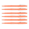 Paper Mate Flair Papaya Felt Tip Pen Medium, Point Guard - Pack of 6  Paper Mate Felt Tip Pen