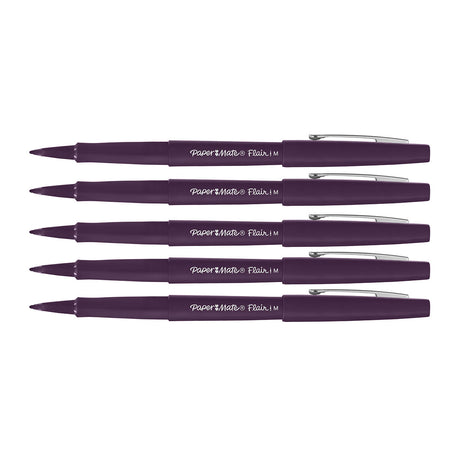Paper Mate Flair Passion Fruit Felt Tip Pen Medium, Pack of 6  Paper Mate Felt Tip Pen