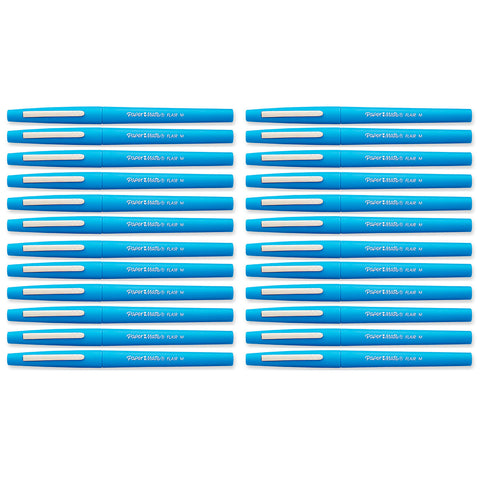Paper Mate Flair Papaya Felt Tip Pen Medium, Point Guard Bulk Pack of 24Pens and Pencils