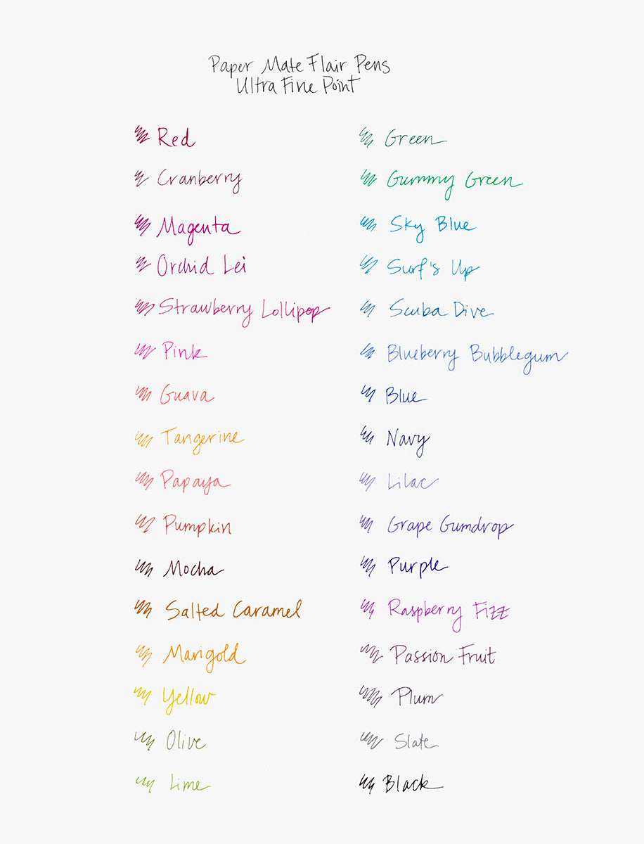 Paper Mate Flair Blue Felt Tip Pen, Ultra Fine  Paper Mate Felt Tip Pen