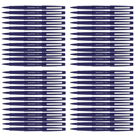 Wholesale Paper Mate Flair Navy Felt Tip Pen Medium, Original, Bulk Pack of 96