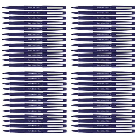 Wholesale Paper Mate Flair Navy Felt Tip Pen Medium, Original, Bulk Pack of 48