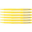 Paper Mate Flair Felt Tip Pen Yellow Point Guard Medium Pack of 6  Paper Mate Felt Tip Pen