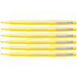 Paper Mate Flair Felt Tip Pen Yellow Point Guard Medium Pack of 6  Paper Mate Felt Tip Pen