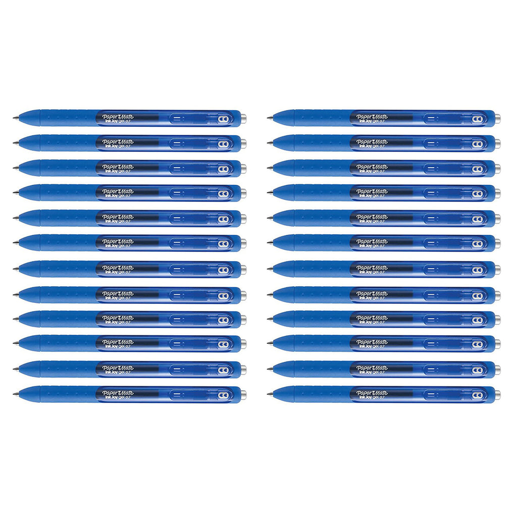 Paper Mate Inkjoy Gel Pen Dark Blue Medium Bulk Pack of 24