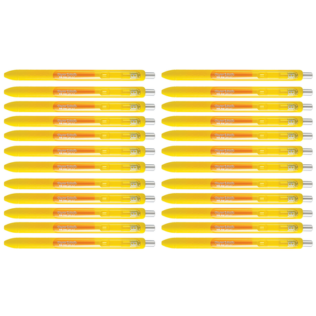 Paper Mate Inkjoy Gel Yellow Pens Medium Bulk Pack Of 24  Paper Mate Gel Ink Pens
