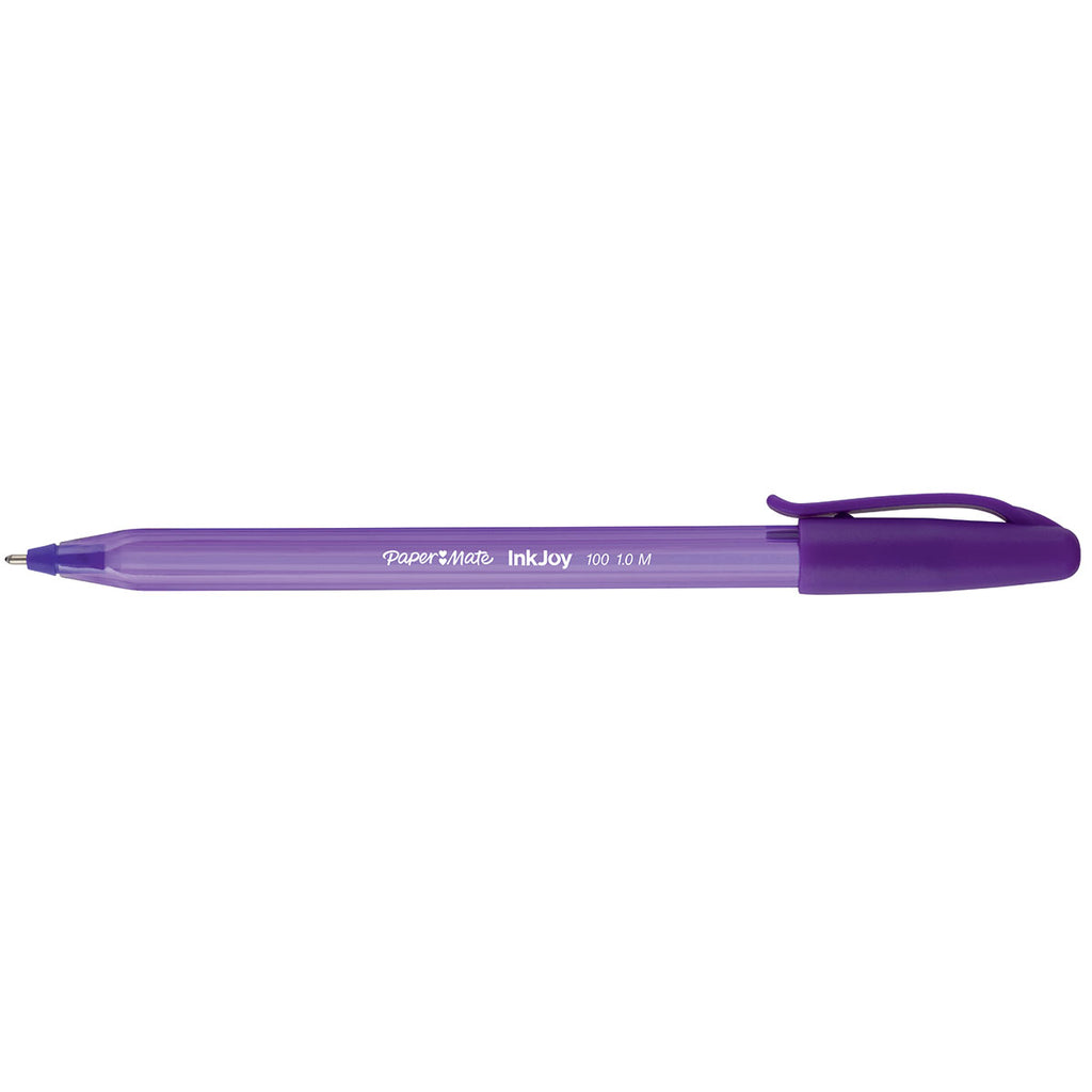 Paper Mate InkJoy Kilometrico Purple Ink Capped Ballpoint Pen Medium Point  Paper Mate Ballpoint Pen